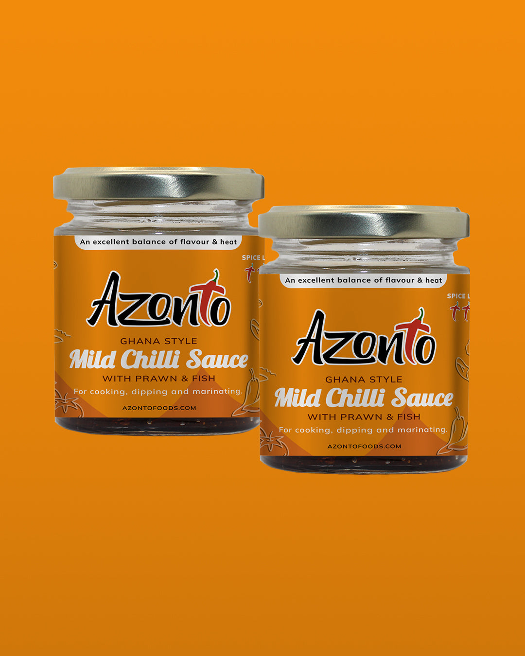 Mild Ghana Style Chilli Sauce (Pack of 2)