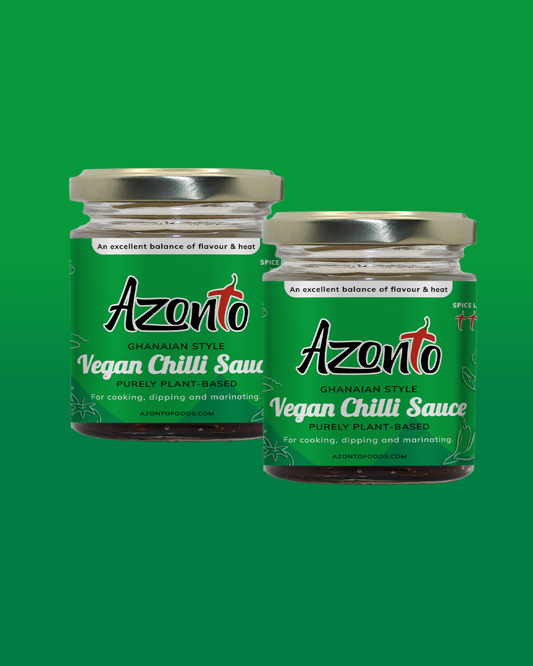 Vegan Ghana Style Chilli Sauce (Pack of 2)