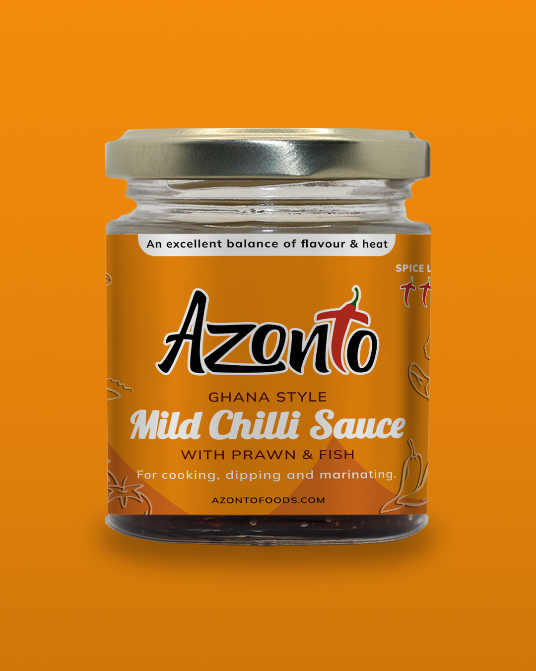 Mild Ghana Style Chilli Sauce (Pack of 2)