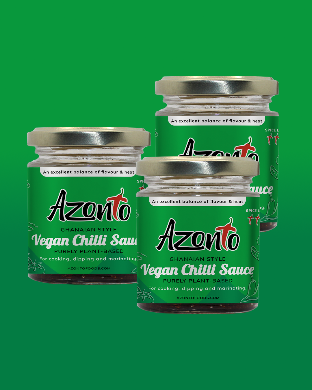 Pre-Order Vegan Ghana Style Chilli Sauce (Pack of 3)